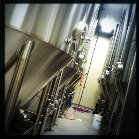 Some of the many, many tanks at Karbach...
